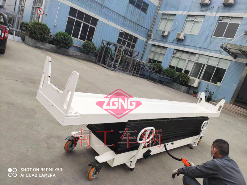机器人用半自动电动举升工具拖车 手推车