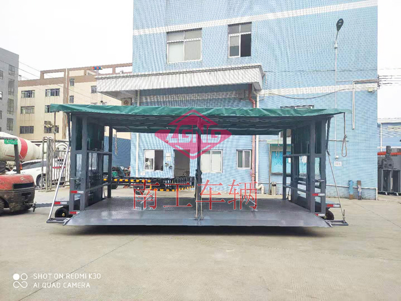 液压升降转运子母雨篷工具拖车 4吨