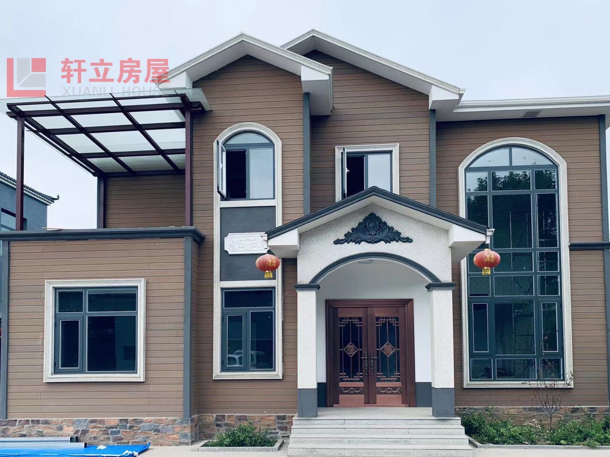 Shijiazhuang Light-Gauge Villa Manufacturing Process, Design and Construction of Rural Two-Story Western-style Buildings