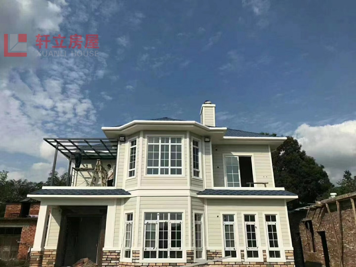 定制轻钢别墅厂家 钢结构材质集成房屋抗风抗震