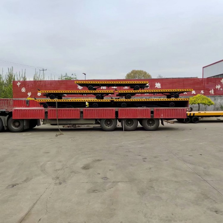 工厂物料转运车 骄之力5吨平板拖车 定制多规格牵引式平板车
