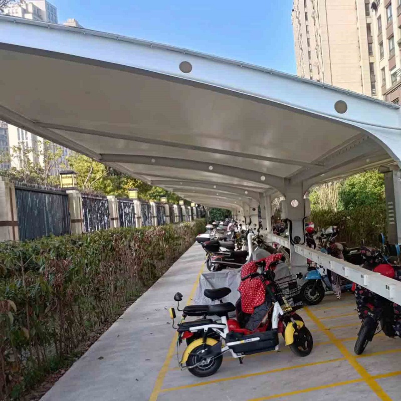 膜结构自行车棚