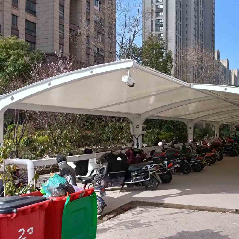 膜结构自行车棚