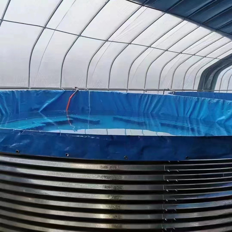 易 大型蓄水池灌溉桶热镀锌钢板拼装配式帆布箱蚂蟥帆布池支架