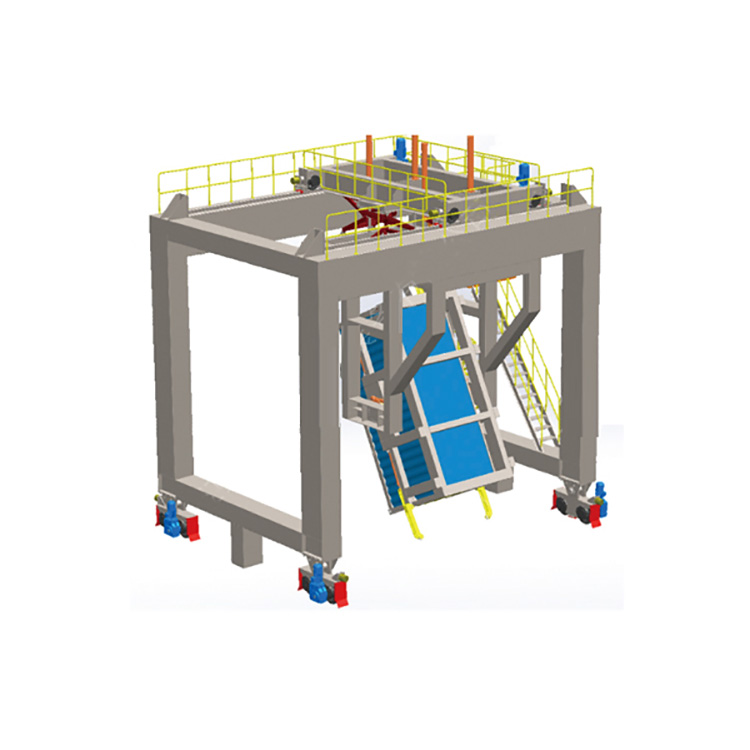 轨道式集装箱翻转机 源头厂家直销  液压卸车机