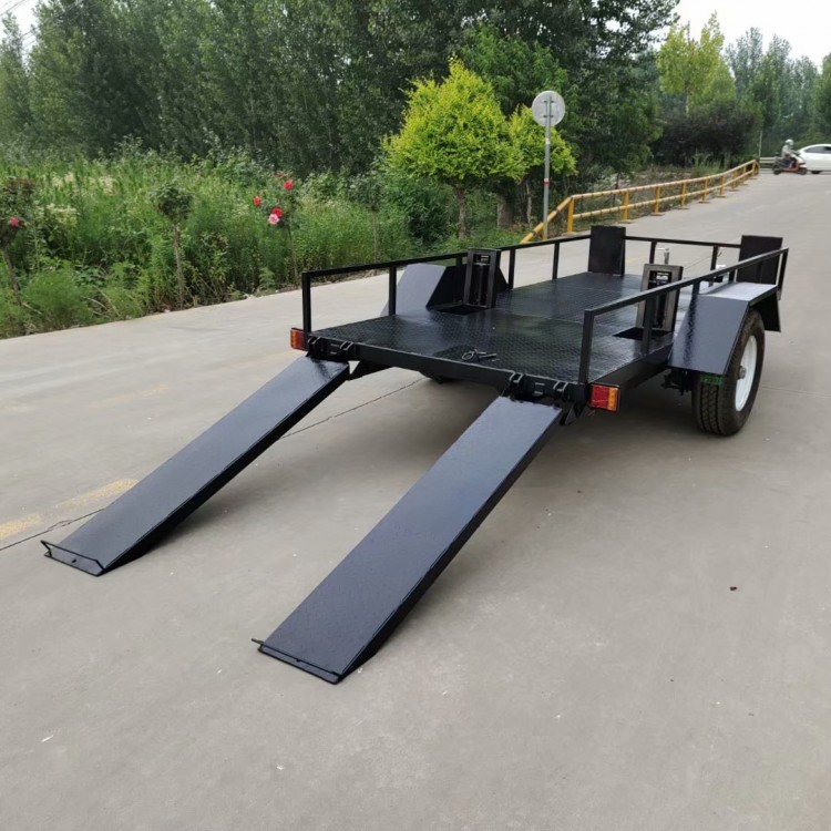 工矿牵引平板拖车 重型物料搬运运输车 结实耐用尺寸多样