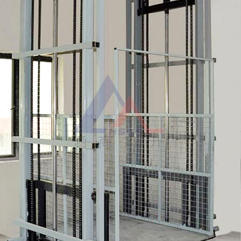 Single-guide rail lifting platform