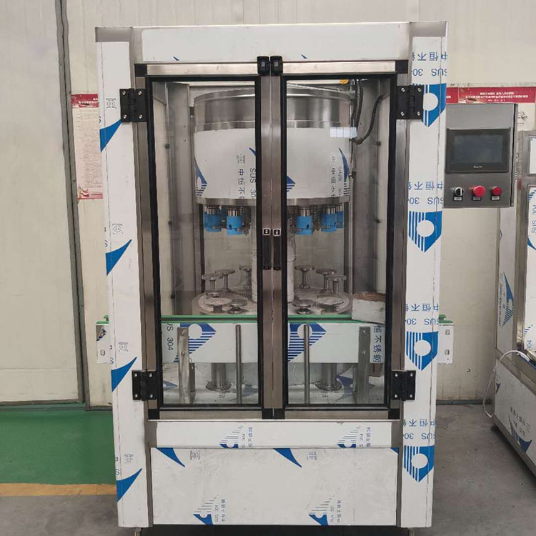 Fully Automatic Pull-Valve White Wine Filling Machine, Liquid Filling Equipment, Electronic Volume Filling Production Line