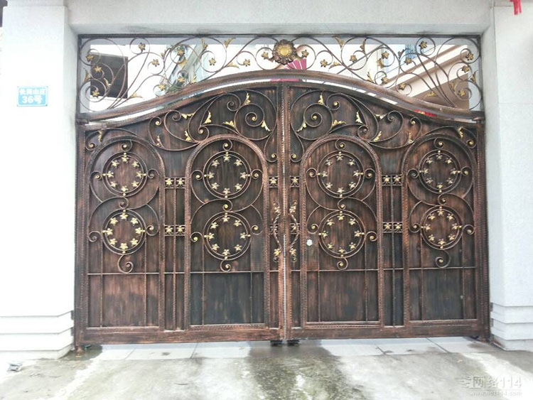 欧式铁艺大门厂家定制铁艺大门