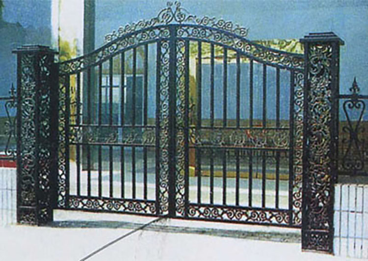 铁艺大门 双开门别墅小区平推门农村自建房厂家批发