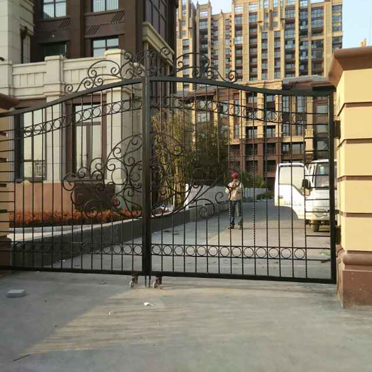 城市小区铁艺大门 美观大方 支持定制