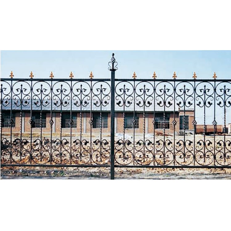 小区铁艺护栏定制 工厂围墙铁栅栏