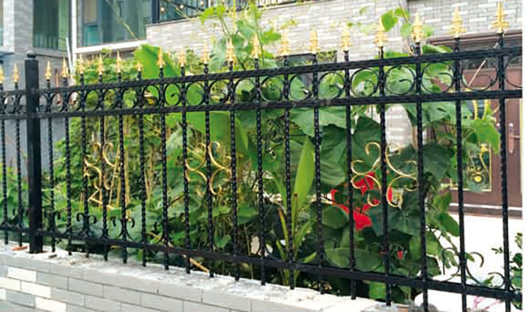 户外围墙铁艺围栏 花坛栅栏 市政园林隔离栏杆