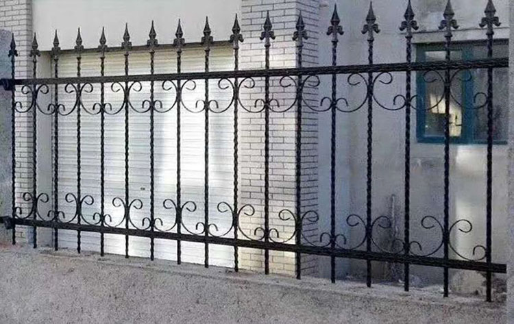 工地铁艺围墙隔离栏杆 小区别墅喷塑围栏 防腐防锈