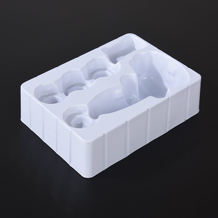Linzhijie white PET toy vacuum formed inner tray transparent packaging box can be customized