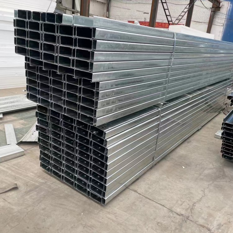 卡槽c型钢锌铝镁工艺 生产厂家发货 高强度 抗震 耐腐蚀