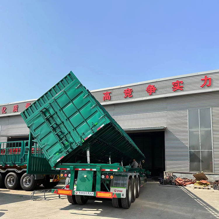 集装箱侧翻自卸半挂车