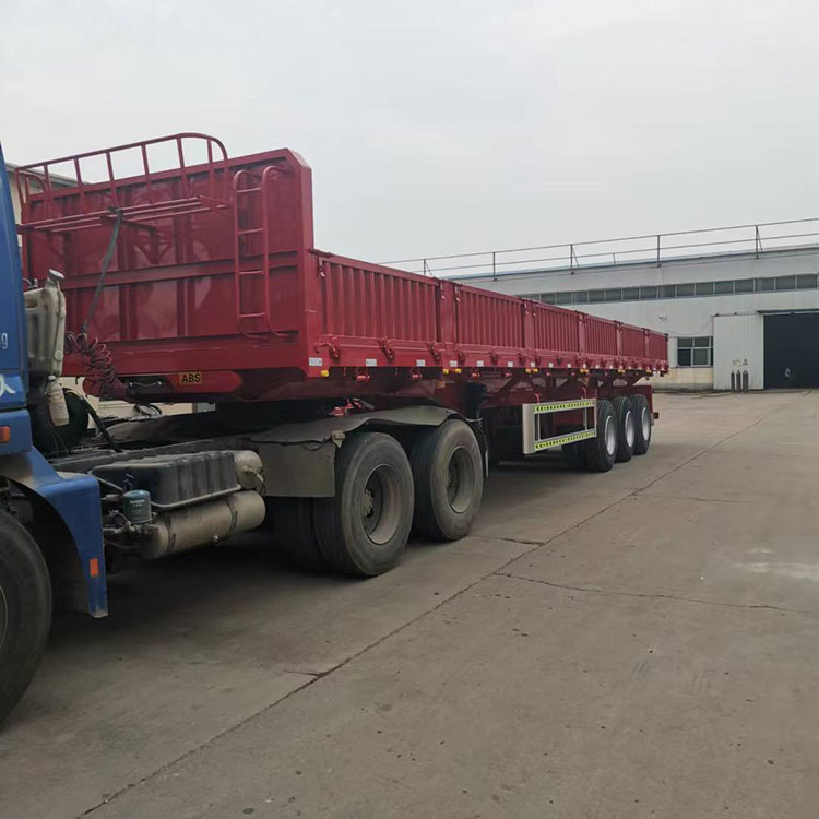 侧翻自卸半挂车