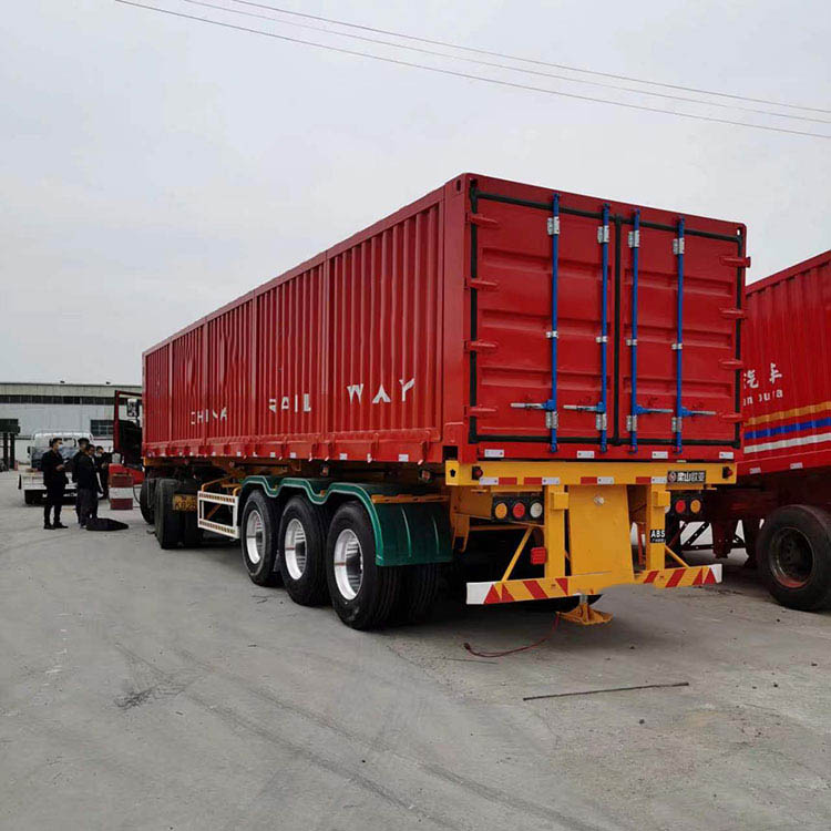 集装箱骨架自卸半挂车
