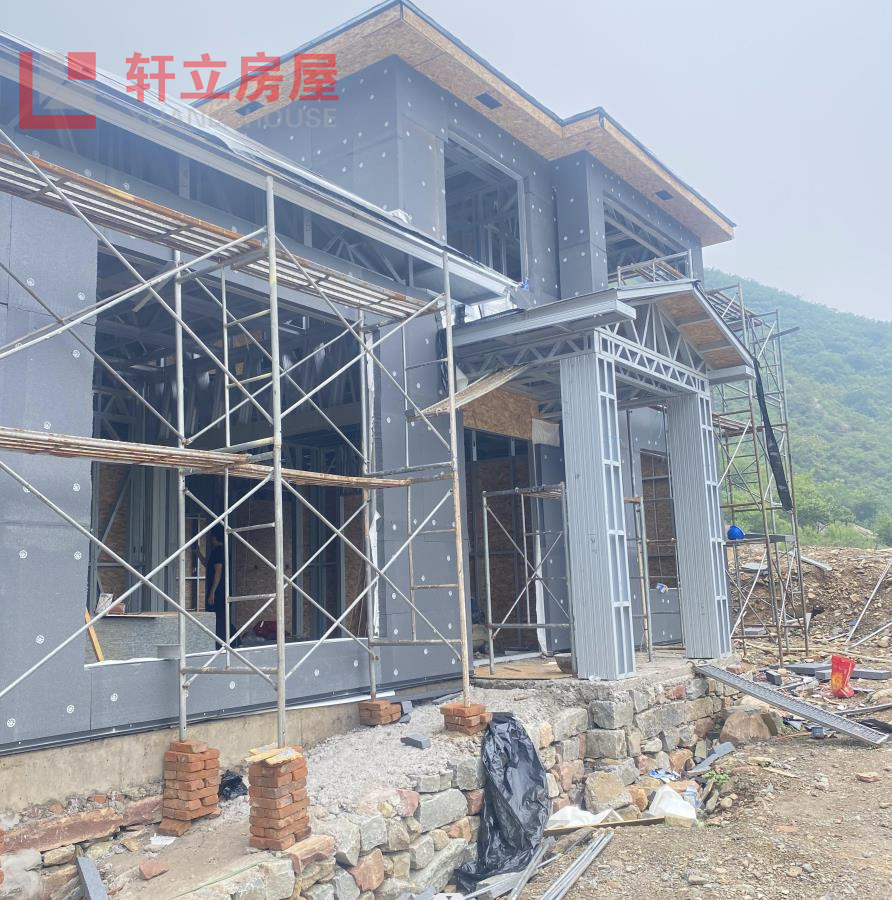 石家庄轻钢别墅农村钢结构住宅施工工艺