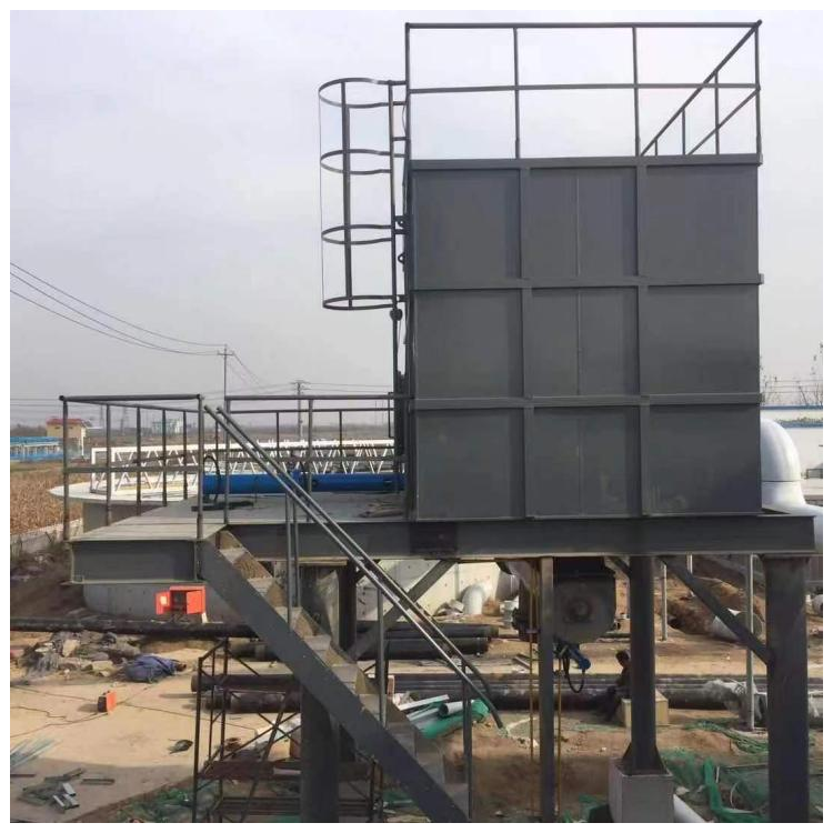 山东滨州污水处理厂 40m³滑架式污泥料仓