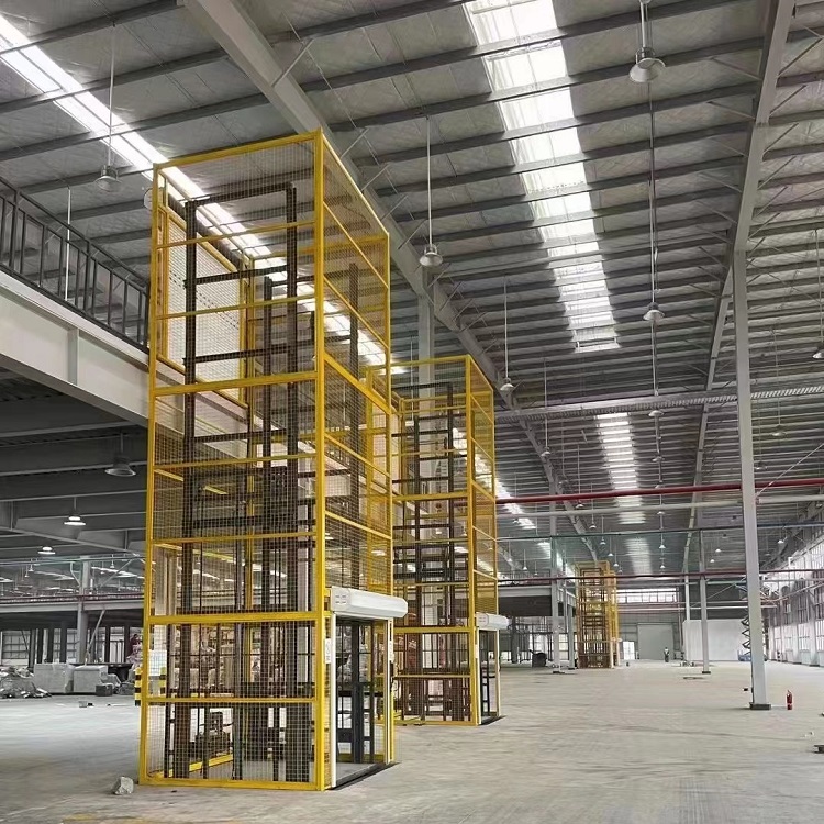 Elevator goods ladder