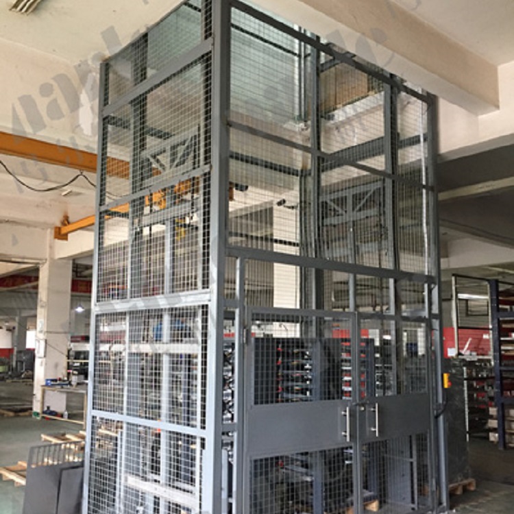 Elevator goods ladder