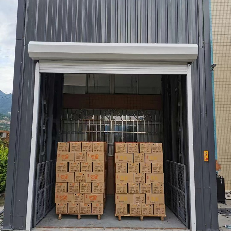 Elevator goods ladder