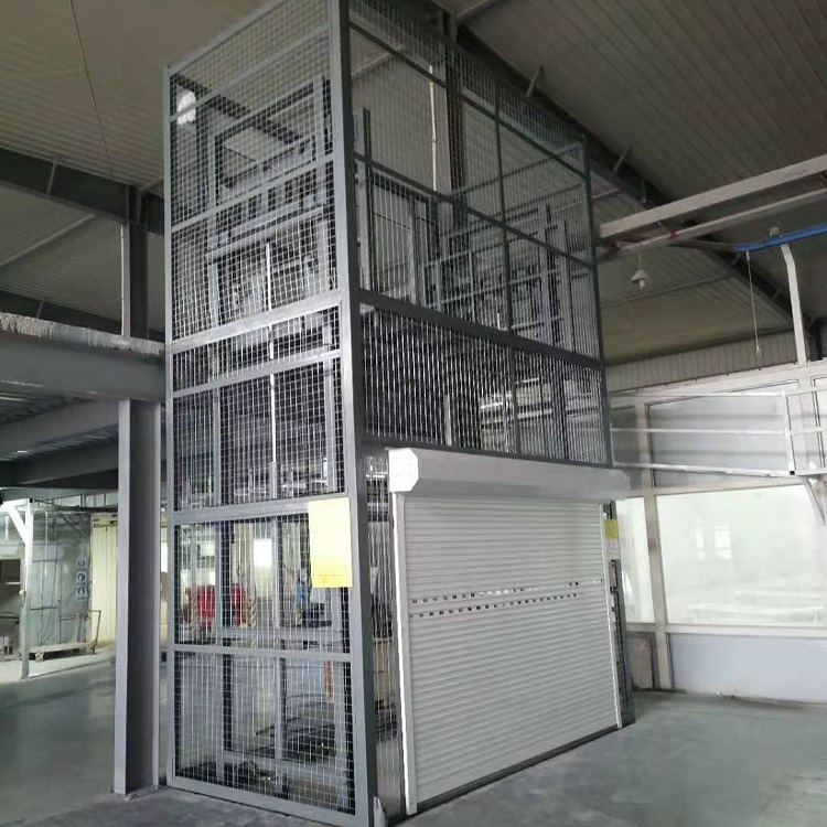 Elevator goods ladder