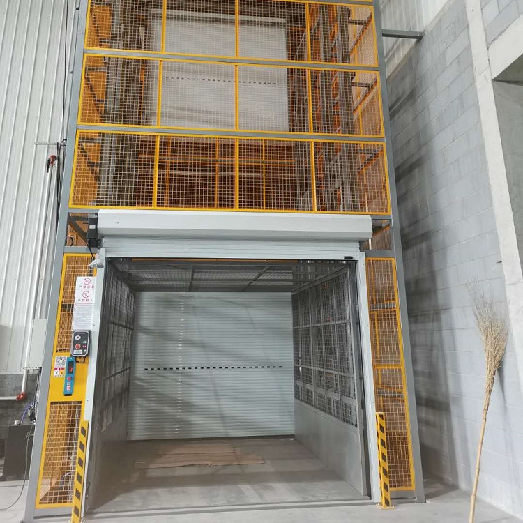 Elevator goods ladder