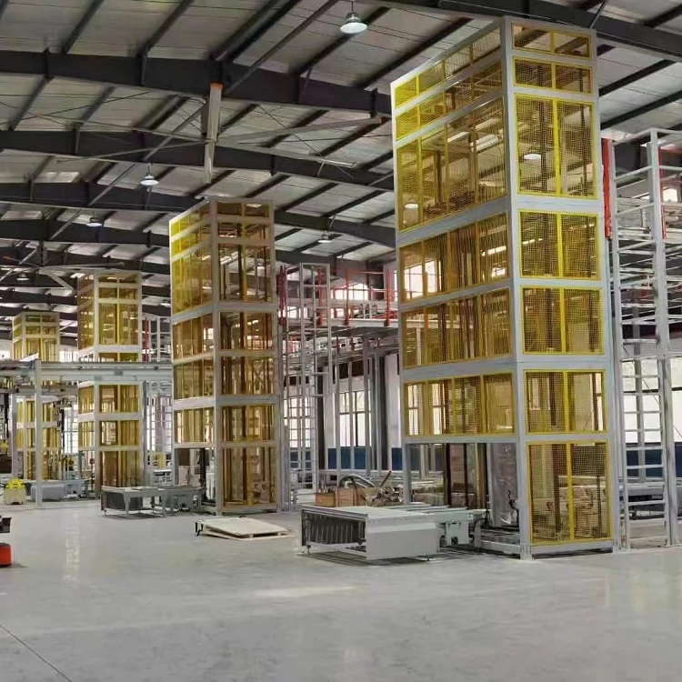 Reciprocating freight elevator