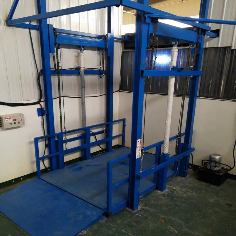 Material elevator hydraulic system