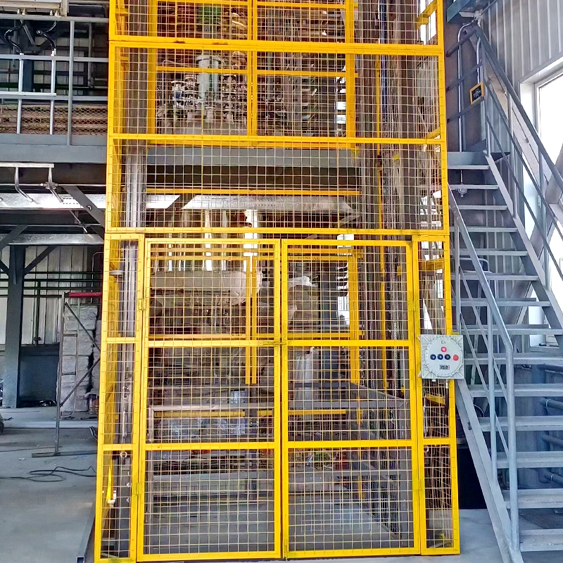 Hydraulic Guided Track Freight Elevator