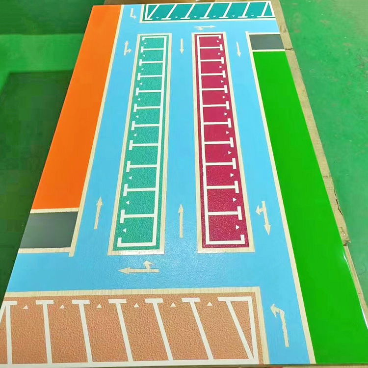 Underground parking lot floor sample