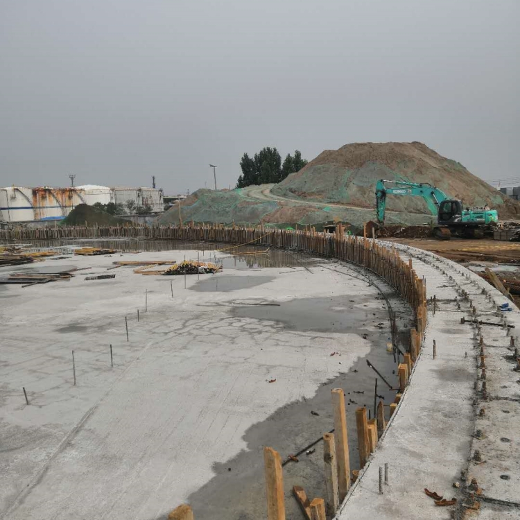 5万吨钢板库基础