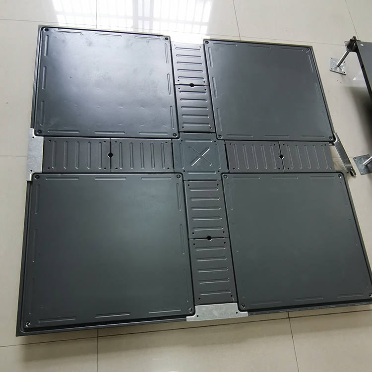 钢质带线槽网络地板