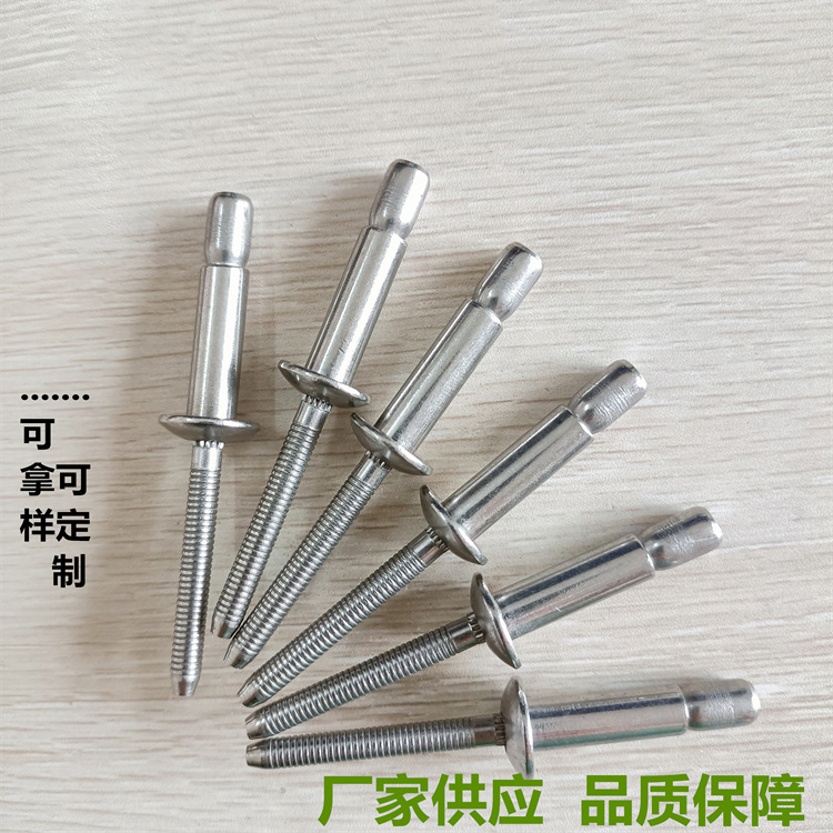 Stainless Steel Internal Lock Threaded Rivet, 304 Full Steel Cup Type Rivet, High Strength Structural钉