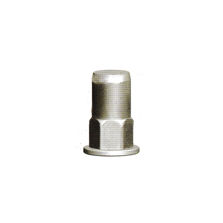 Flat-head half hexagon blind bolt nut