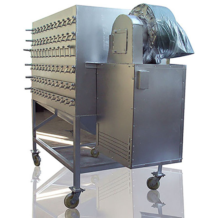 Louvered flap drying machine