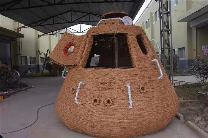 稻草返回舱 航天科普模型 航空科普教育基地设施