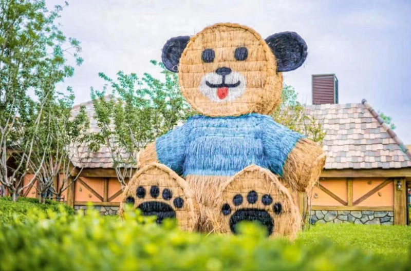 稻草熊 打卡小熊