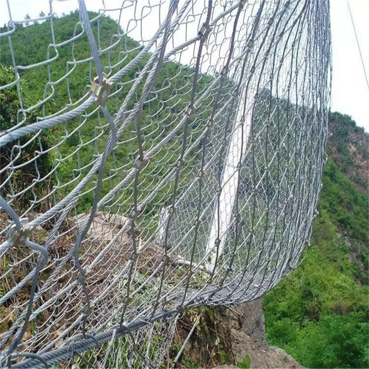 山体施工坚固抗冲击主动防护网 热镀锌耐腐蚀边坡护栏