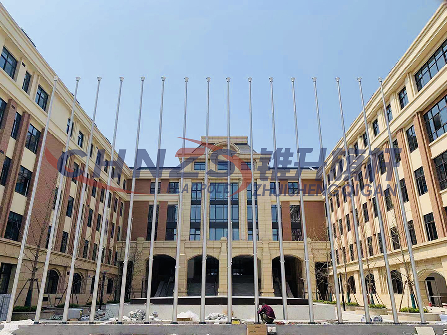 Shanghai Baoshan Foreign Language School Flagpole