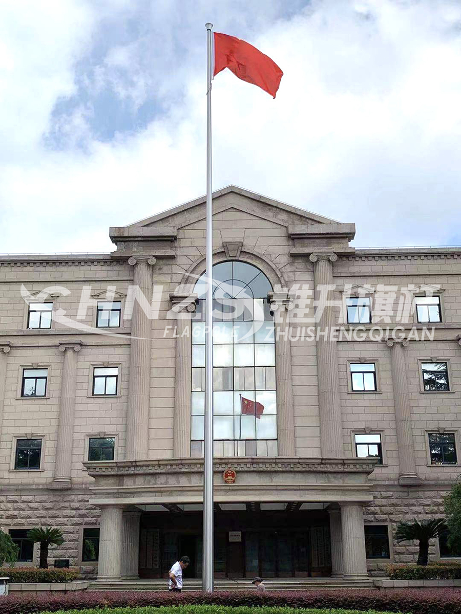 Municipal flagpole in Zhuangqiao Town, Minhang, Shanghai