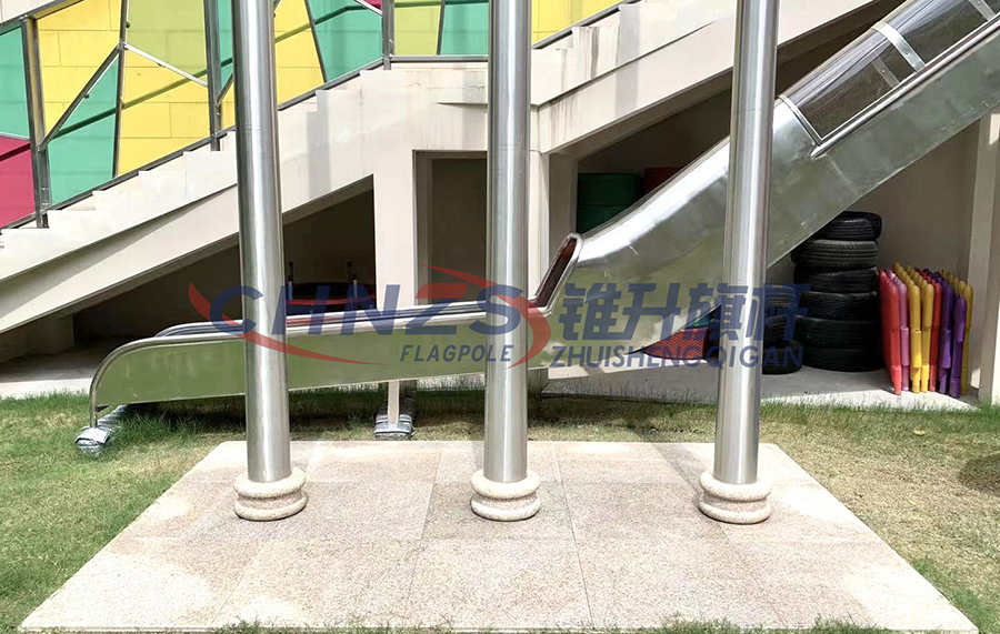 Customized Marble Flagpole