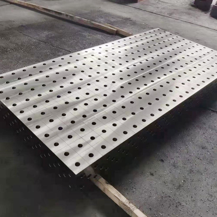 铸铁三维柔性焊接平台铭铸定制多孔组合工装夹具机器人焊接工作台
