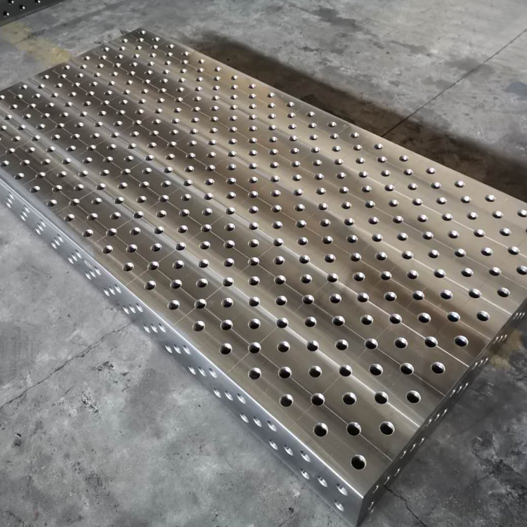 多孔定位机器人焊接平台 三维柔性焊接平台 铭铸按需定制