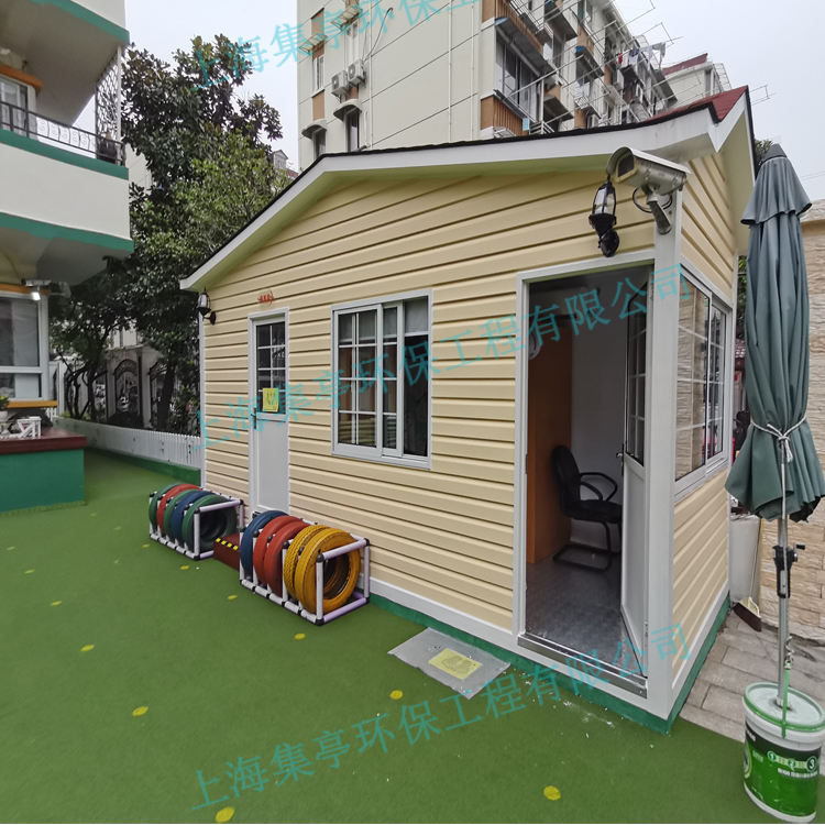 移动门卫休息室 岗哨亭 金属雕花板岗亭 工地治安值班室