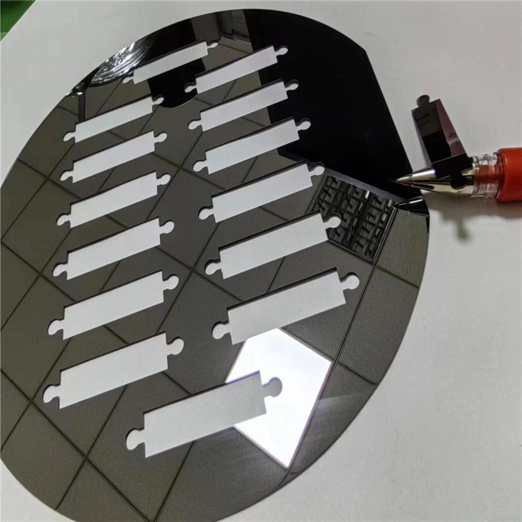 TJ硅片划片半导体晶圆盲槽定制单晶硅激光打孔