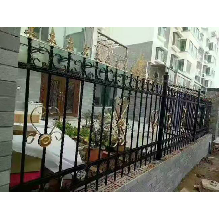 铁艺护栏 铁艺圆钢京式护栏